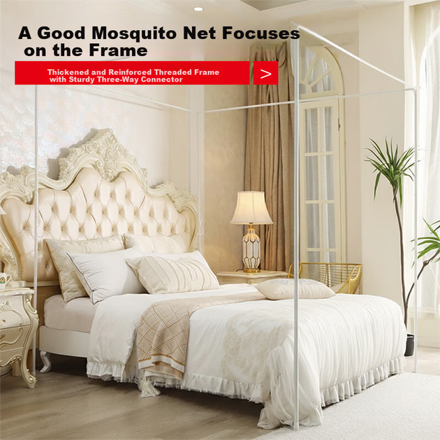 Москитная сетка Hodo Class A Encrypted Gauze Elegant Floor-Length Palace Mosquistic Net 1.8×2m Home Three Door Double-Layer Mesh - Jade Color - изображение 5
