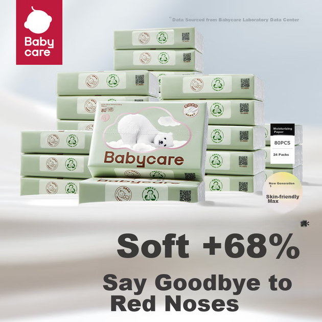 Влажные салфетки Babycare Baby Cloud Soft, нежные салфетки для лица, салфетки Bear Soft, увлажняющие салфетки для очищения, кремовые, 80 листов*24 упаковки - изображение 7