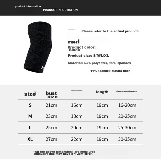 Налокотник Under Armour Sports для мужчин и женщин, защита для рук во время занятий фитнесом, баскетболом и бадминтоном, компрессионная дышащая поддержка локтя, черный, размер M. - Фото 10 Налокотник Under Armour Sports для мужчин и женщин, защита для рук во время занятий фитнесом, баскетболом и бадминтоном, компрессионная дышащая поддержка локтя, черный, размер M. - изображение 10
