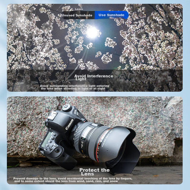 Бленда JJC для объектива Canon EF 24-70 f/2.8L II USM, 82 мм, совместима с цифровыми зеркальными фотокамерами 1DX2, 5DS, 5D3/4, 6D2, 7D, аксессуар EW-88C - изображение 5