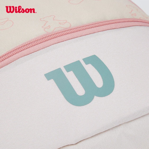 Рюкзак спортивный Wilson WR8046801 с принтом медведя, кремово-розовый - изображение 9