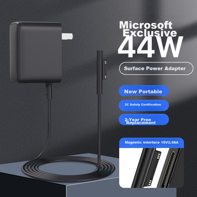 Блок питания Elei 15 В 2.58 А 44 Вт для Microsoft Surface Pro 3/4/5/6/7, Go, Laptop и Book - изображение 6
