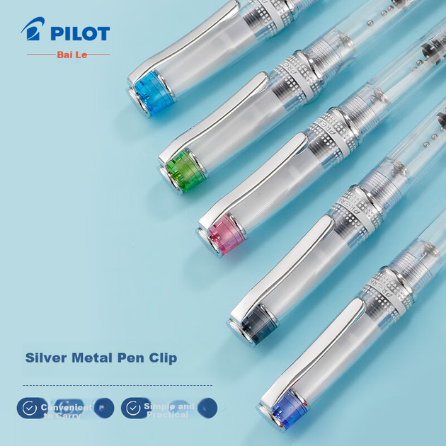 Ручка перьевая PILOT PRERA FPR-3SR с пером M для каллиграфии и подписи, розовая - изображение 5