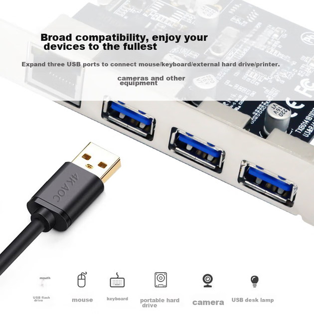 Сетевая карта EB-LINK PCI-E гигабитная с 3 портами USB 3.0 - изображение 6