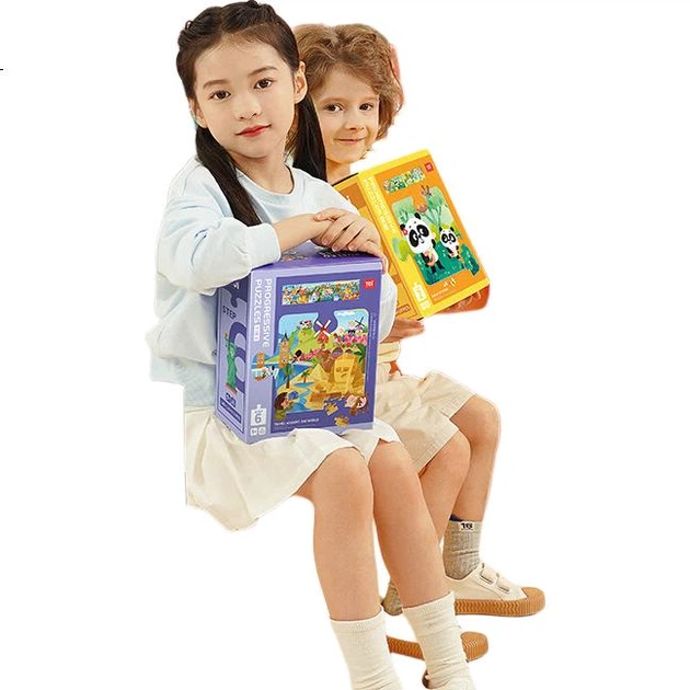 Іграшка-головоломка TOI Advanced Early Education для дітей віком 1-3 роки, паперова головоломка для хлопчиків та дівчаток, подарунок на день народження, головоломка з тваринами для батьків та дітей у форматі 2 кроки - зображення 3