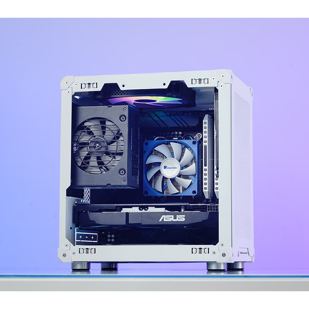 Корпус JONSBO C6 MATX черный с сетчатыми панелями, портом Type-C, под блок питания ATX, кулер до 75 мм и видеокарту 200-255 мм - изображение 10