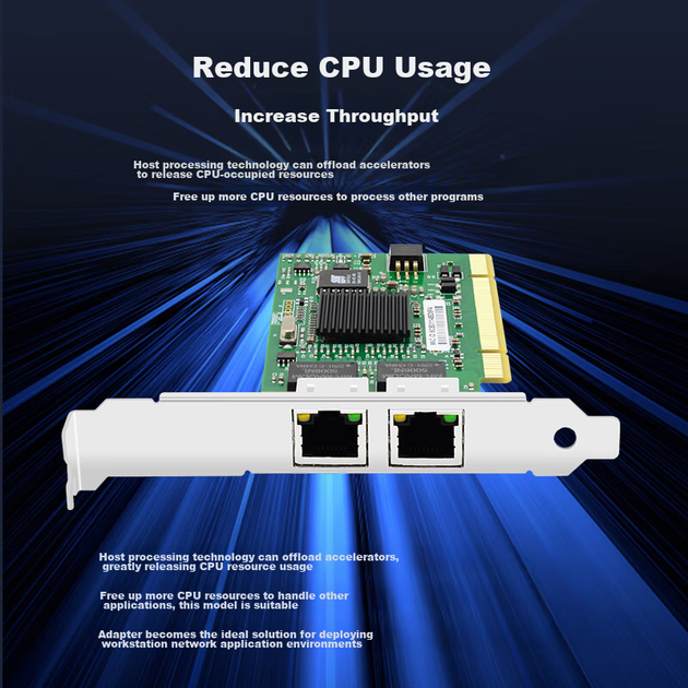 Мережева карта EB-LINK PCI гігабітна на 2 порти на чипі Intel 82546 - зображення 9