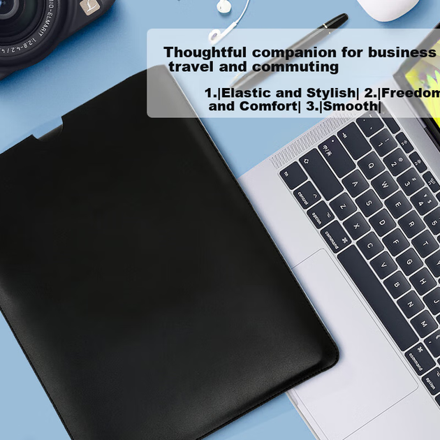 Чехол Jiasu для ноутбука Huawei MateBook D14 и 14 Core Ultra, 340x265 мм, синий - изображение 5