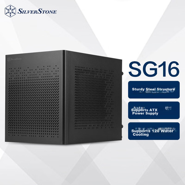 Корпус Silverstone SG16 Mini-ITX с поддержкой СЖО 120 мм и видеокарты 275 мм, черный - Фото 4 Корпус Silverstone SG16 Mini-ITX с поддержкой СЖО 120 мм и видеокарты 275 мм, черный - изображение 4