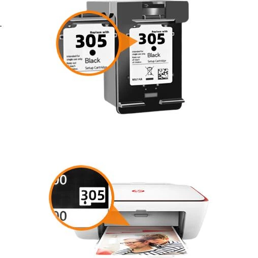 Картридж струменевий Lingyin 305XL для HP DeskJet 2320/2700/2710/2720/2722/2724, 6010/6020/6022/6410, чорний - зображення 2