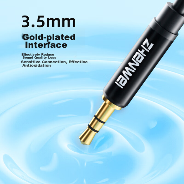 Аудіокабель ZHENWEI ZW-YPX Mini Jack 3.5 мм - 2x XLR, 8 м - зображення 10