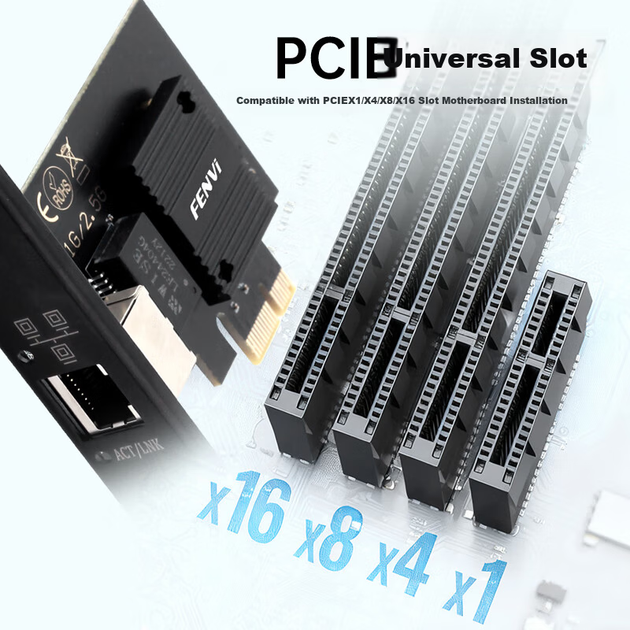 Сетевая карта Fenvi Intel I226 PCI Express / 2.5 Гбит/с Ethernet - изображение 4