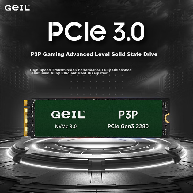 SSD диск GeIL P3P 512GB M.2 NVMe PCIe 3.0 TLC - изображение 4