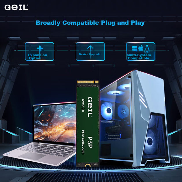 SSD диск GeIL P3P 512GB M.2 NVMe PCIe 3.0 TLC - изображение 8