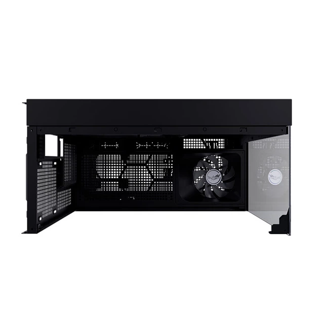 Корпус VALKYRIE VK03TOU Lite ATX с тремя стеклянными панелями и поддержкой СЖО 360 мм, черный - изображение 9