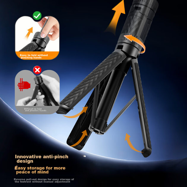 Штатив-селфи-палка Zhuoer телескопический для DJI Osmo Pocket 3/4 и Insta360 - изображение 6