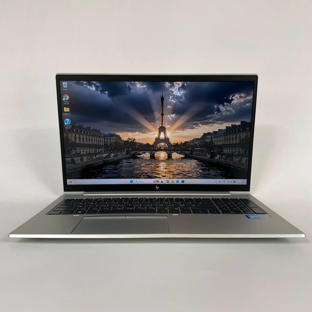 Ультрабук Б-клас HP EliteBook 850 G8 / 15.6" (1920x1080) IPS / Intel Core i5-1145G7 (4 (8) ядра по 2.6 - 4.4 GHz) / 16 GB DDR4 / 256 GB SSD / Intel Iris Xe Graphics б/в + Бездротова миша / USB - зображення 2