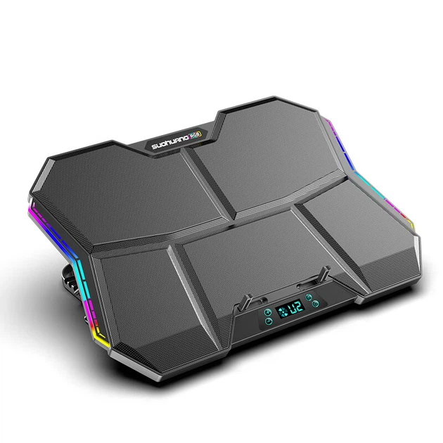 Підставка SUOHUANG X10 для ноутбука з активним охолодженням, RGB-підсвічуванням та регулюванням обертів - зображення 8