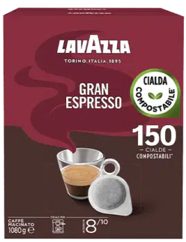 Кофе в чалдах ESE Lavazza Gran Espresso (150 чалд) - Фото 2 Кофе в чалдах ESE Lavazza Gran Espresso (150 чалд) - зображення 2