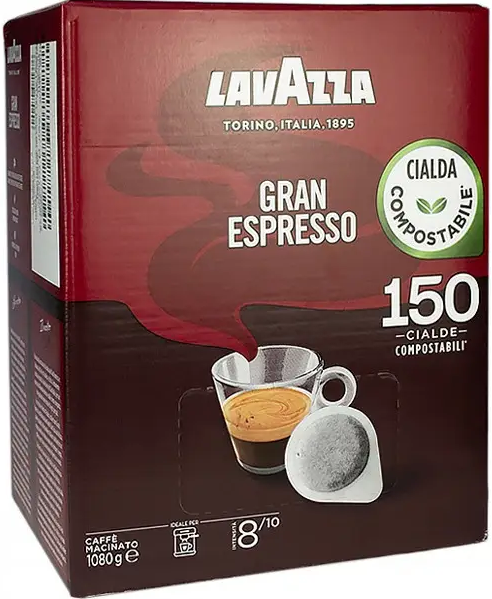 Кофе в чалдах ESE Lavazza Gran Espresso (150 чалд) - Фото 3 Кофе в чалдах ESE Lavazza Gran Espresso (150 чалд) - зображення 3