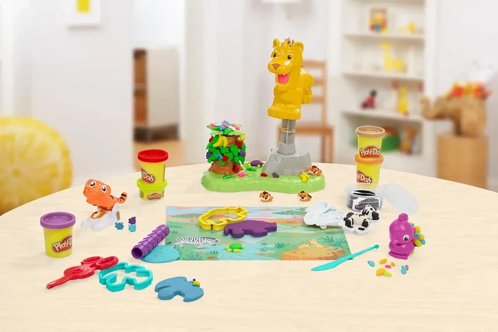 Набор для творчества Play-Doh с массой для лепки Лев и друзья (F7221) - изображение 5