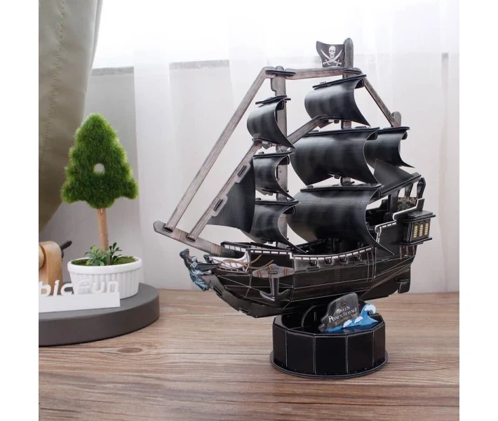 Тривимірна головоломка-конструктор Cubic Fun Корабель Помста королеви Анни (T4035h) - зображення 2