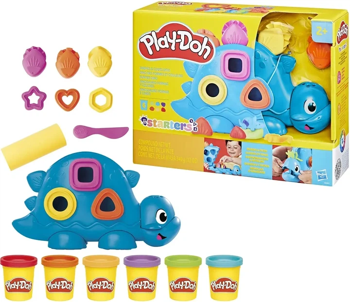 Набор массы для лепки Hasbro Play-Doh Динозавр Shapes and Colors Dino (G0491) - Фото 2 Набор массы для лепки Hasbro Play-Doh Динозавр Shapes and Colors Dino (G0491) - изображение 2