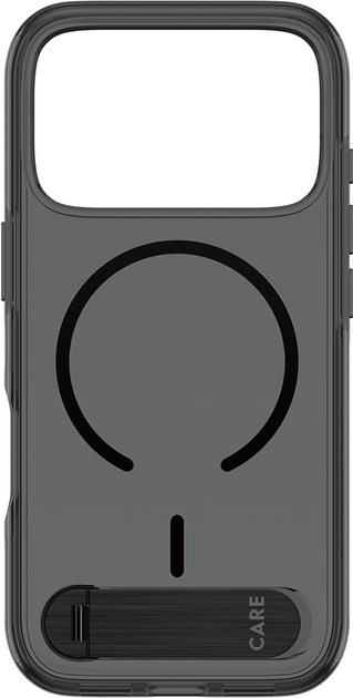 Etui CARE by PanzerGlass Kickstand & MagSafe do Apple iPhone 17 Pro Smoke Black (CR23365) - obraz 2
