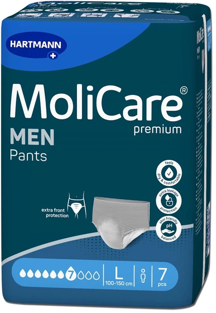 Труси поглинальні для чоловіків Hartmann MoliCare Premium Men Pants 7 крапель L 7 шт (1660930) - зображення 2