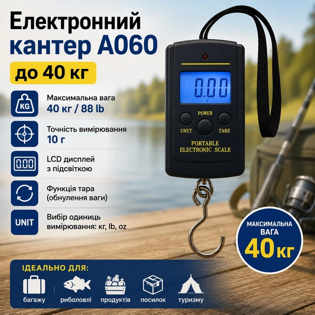 Электронный кантер A060 до 40 кг - Фото 1 Электронный кантер A060 до 40 кг - изображение 1