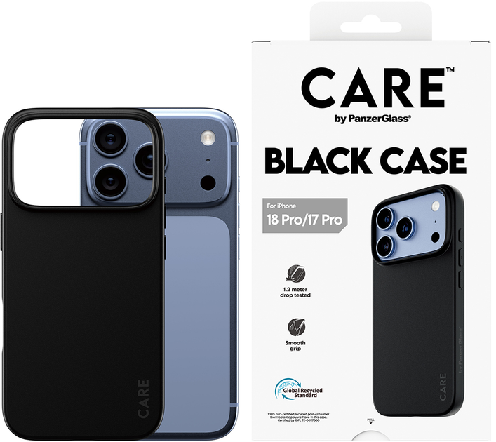 Etui CARE by PanzerGlass Case do Apple iPhone 17 Pro Max Black (CR94496) - Zdjęcie 4 Etui CARE by PanzerGlass Case do Apple iPhone 17 Pro Max Black (CR94496) - obraz 4