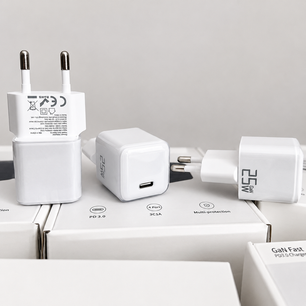Зарядний пристрій 25W Type - c Power Adapter зарядний пристрій для айфону iPhone Apple - Фото 6 Зарядний пристрій 25W Type - c Power Adapter зарядний пристрій для айфону iPhone Apple - изображение 6