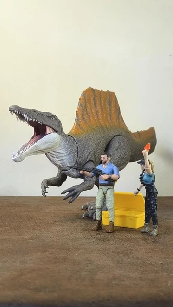 Динозавр Спинозавр Мир Юрского периода Jurassic world Spinosaurus Dinosaur Rebirth Storypack JGB54 Mattel - изображение 7