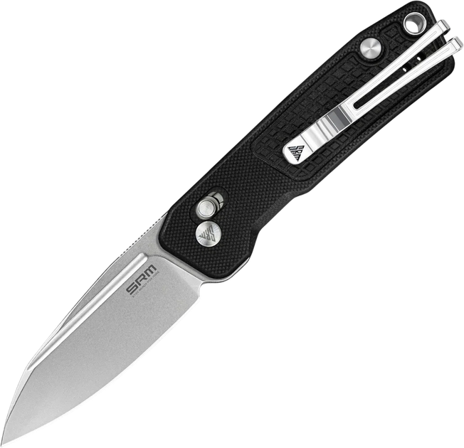 Нож SRM Scout 7229-GB складной карманный Ambi-Lock Sandvik 14C28N / G10 6.9 см Черный - Фото 1 Нож SRM Scout 7229-GB складной карманный Ambi-Lock Sandvik 14C28N / G10 6.9 см Черный - изображение 1
