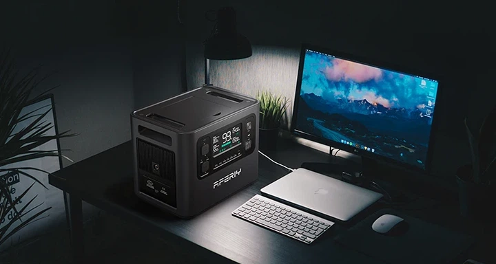 Портативна зарядна станція AFERIY AF-P210 2400W 2048Wh Wi-Fi Black - Фото 4 Портативна зарядна станція AFERIY AF-P210 2400W 2048Wh Wi-Fi Black - зображення 4