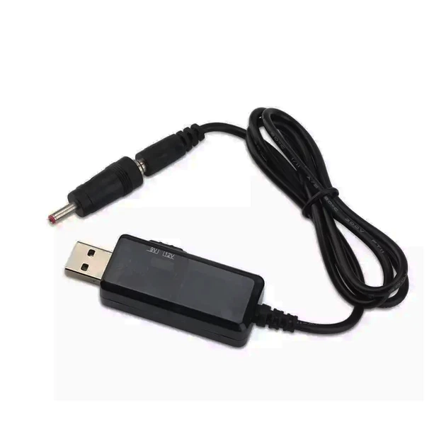 Кабель преобразователь USB-DC для роутера 9V/12V до 0,7А с переключателем, питание от PowerBank, DC 5.5×2.1 с переходником - Фото 9 Кабель преобразователь USB-DC для роутера 9V/12V до 0,7А с переключателем, питание от PowerBank, DC 5.5×2.1 с переходником - изображение 9