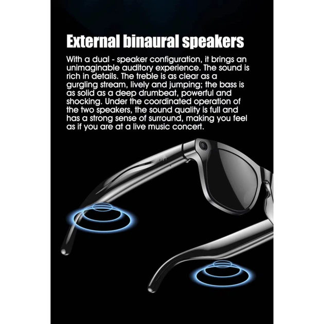 Смарт-очки Smart AI Glasses xKoen Pro, Черный - 749378 - изображение 6