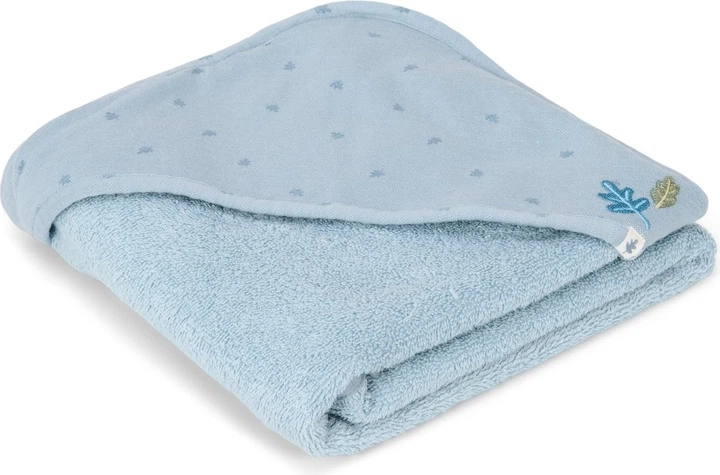 Полотенце детское Little Dutch Pure Denim Blue с капюшоном 100x100 см (8721122584705) - Фото 4 Полотенце детское Little Dutch Pure Denim Blue с капюшоном 100x100 см (8721122584705) - изображение 4