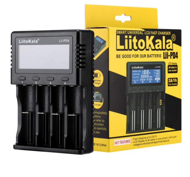 Розумний зарядний пристрій LIITOKALA LII-PD4 LI-ION 18650 NI-MH LED 4 КАНАЛА - изображение 3