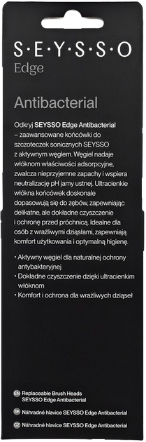 Насадки до електричної зубної щітки Seysso ANTIBACTERIAL edge 2 шт - зображення 4