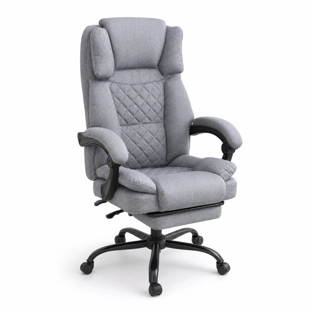 Офісне крісло з тканини Hanert Softline Grey - изображение 2