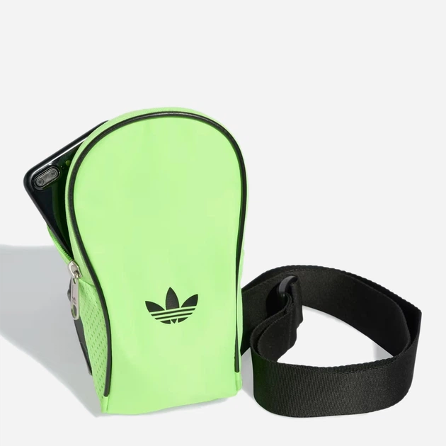 Спортивная сумка слинг через плечо мужская тканевая Adidas 551639315 Салатовая (1159855963) - изображение 4