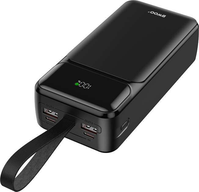 УМБ BWOO 65W 30000 mAh 2x USB-A, 1x USB-C Black (6933654815932) - Фото 2 УМБ BWOO 65W 30000 mAh 2x USB-A, 1x USB-C Black (6933654815932) - зображення 2