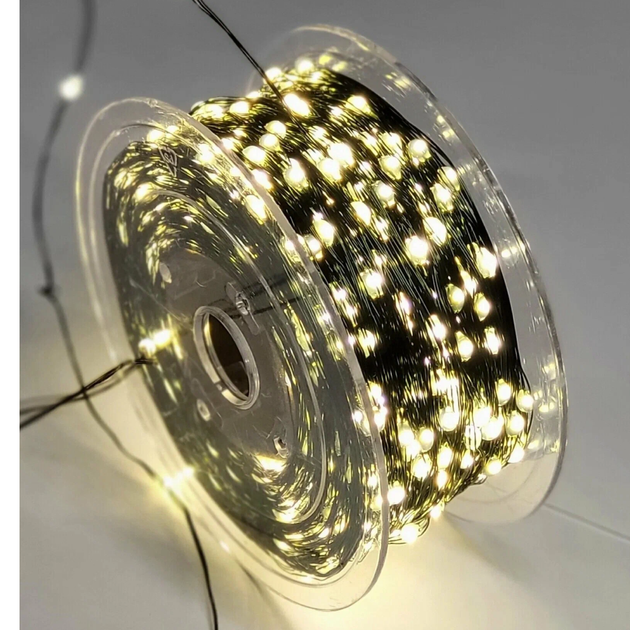 Світлодіодна гірлянда Роса від USB, 50м, 500LED, Теплий білий - зображення 2