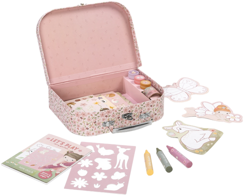 Kreatywna walizeczka Little Dutch Rosa i przyjaciele Różowy zestaw dla małych artystów (LD126898) (8715427181653) - obraz 3