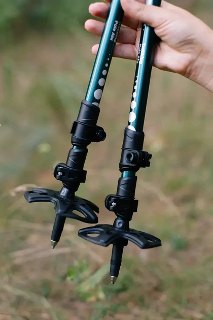 Трекінгові палиці Tribe Trekking Pole Alu алюмінієві, телескопічні 65–135 см, Fast Lock, 2 шт (T-ME-0026-ocean) - зображення 6