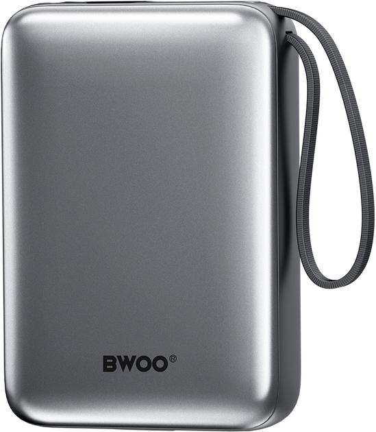 Powerbank BWOO P73 22.5W 20000mah USB-C Grey (6933654816359) - obraz 2