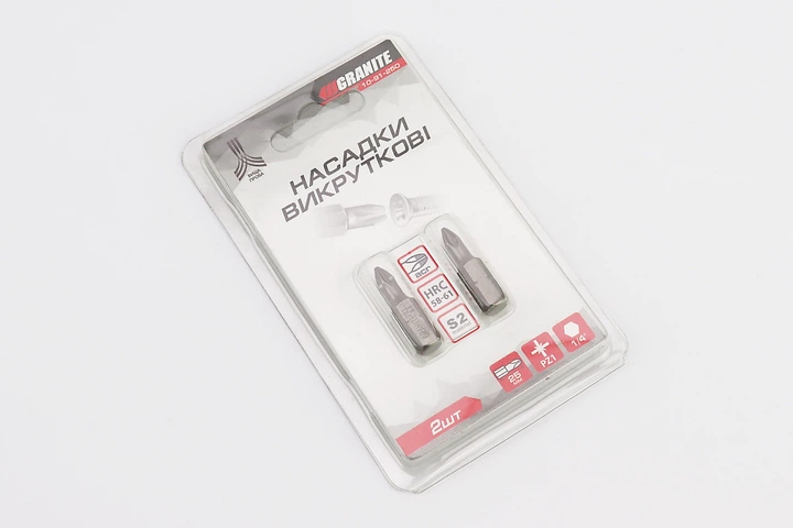 Біта PZ1 25 мм 1/4" S2 2 шт (10-91-250) - зображення 2