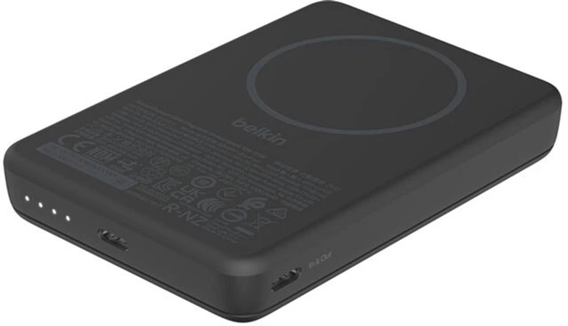 Powerbank Belkin 10000 mAh, 20W/Qi2 7.5W, Slim Magnetic Ring Black (BPD017HQBK) - obraz 2