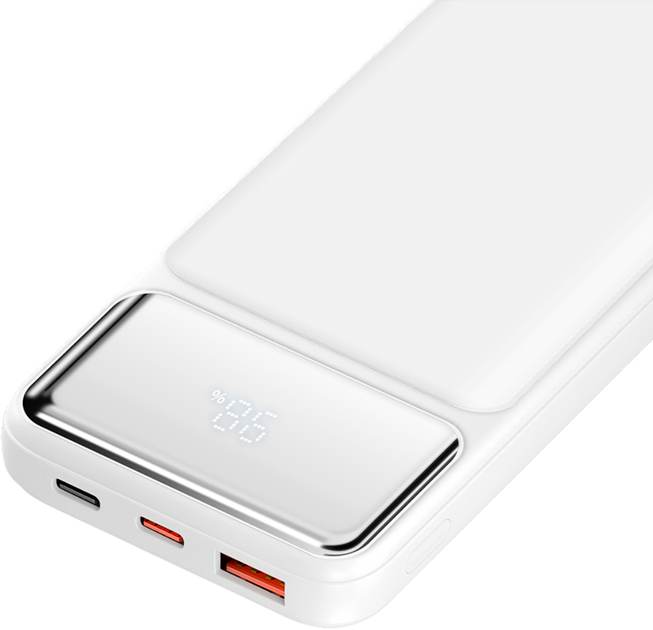 Powerbank BWOO Ultra Thin 22.5W 10000mah USB-C White (6933654813709) - obraz 2